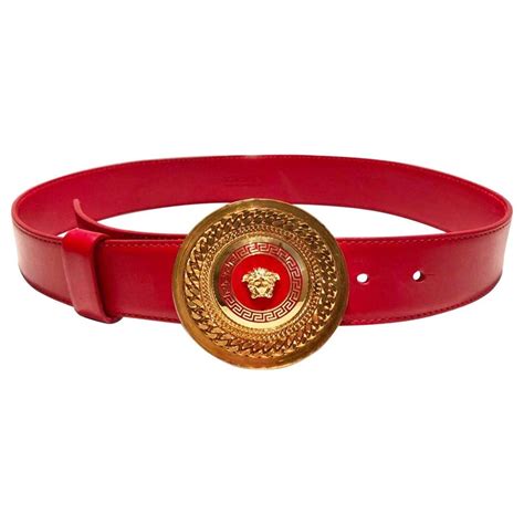 are versace belts real gold|red Versace belt gold buckle.